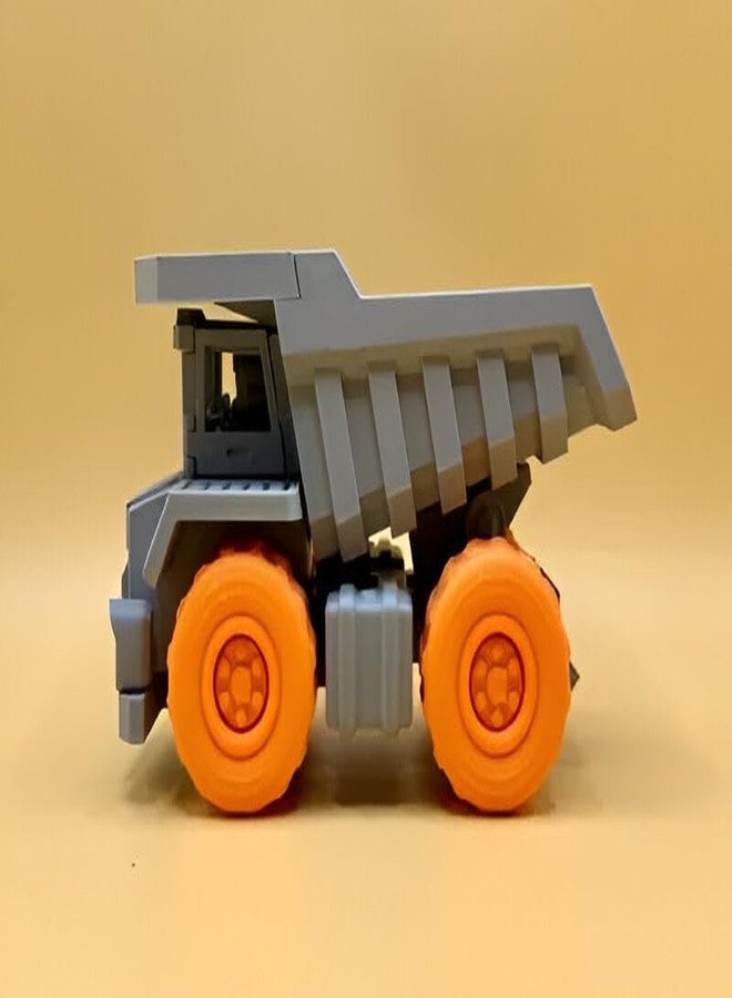 3D CRAFT Mini Construction Plastic Dump Truck Toy,Multicolor,Figure Toy, Die-Cast Model Vehicle - Image 5